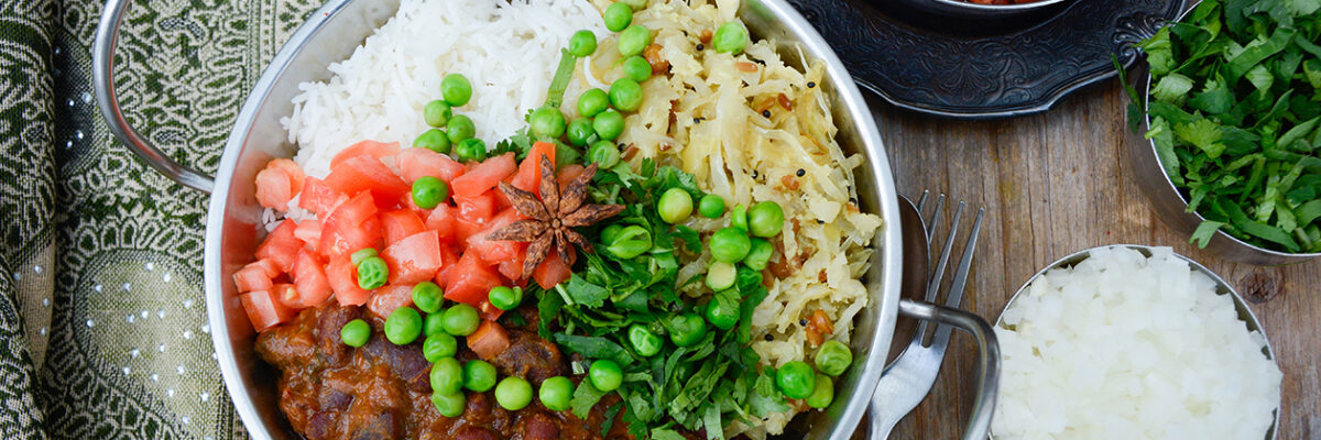 Buddah Bowl | Tiffinday's Kidney Bean & Rhubarb Curry Stew